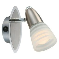 BAUHAUS Globo Caleb LED-Wand- & Deckenstrahler 4 W, Chrom, Opal, Warmweiß, 1 Stk.