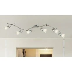 Alternative view of BAUHAUS Globo Caleb LED-Deckenstrahler 24 W, Chrom, Opal, Warmweiß