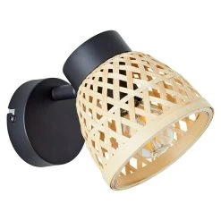 BAUHAUS Brilliant Elize Deckenstrahler 28 W, L X B X H: 18 X 10,5 X 15,5 Cm, Schwarz-matt/Bambus, E14, 1 Stk. 12 BAUHAUS Brilliant Elize Deckenstrahler 28 W, L X B X H: 18 X 10,5 X 15,5 Cm, Schwarz-matt/Bambus, E14, 1 Stk. -Bauhaus Home 12 2537