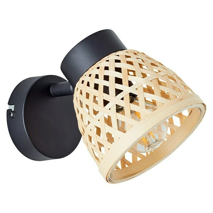 BAUHAUS Brilliant Elize Deckenstrahler 28 W, L X B X H: 18 X 10,5 X 15,5 Cm, Schwarz-matt/Bambus, E14, 1 Stk. 7 BAUHAUS Brilliant Elize Deckenstrahler 28 W, L X B X H: 18 X 10,5 X 15,5 Cm, Schwarz-matt/Bambus, E14, 1 Stk. – Bild 5