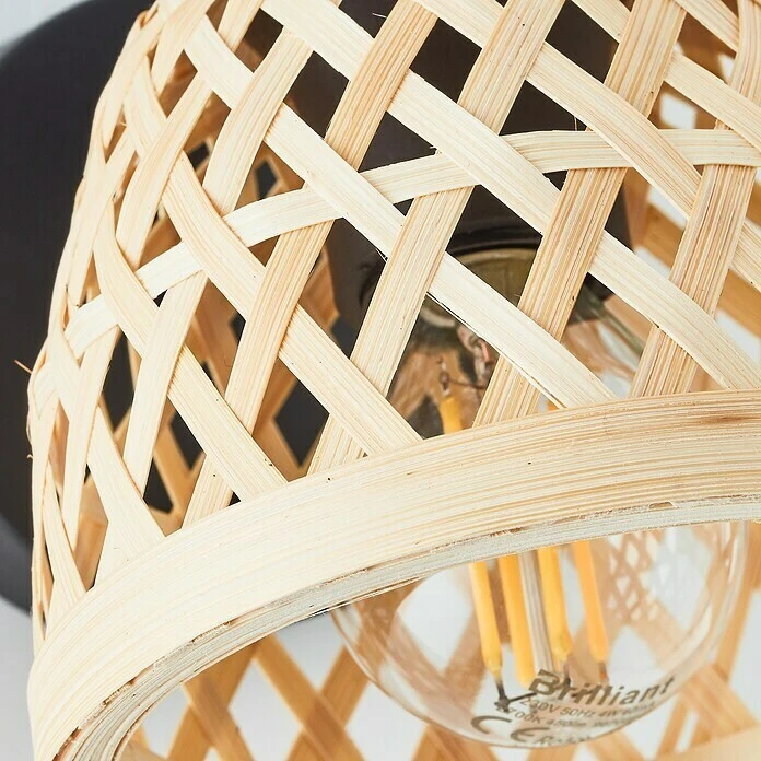 BAUHAUS Brilliant Elize Deckenstrahler 28 W, L X B X H: 18 X 10,5 X 15,5 Cm, Schwarz-matt/Bambus, E14, 1 Stk. 8 BAUHAUS Brilliant Elize Deckenstrahler 28 W, L X B X H: 18 X 10,5 X 15,5 Cm, Schwarz-matt/Bambus, E14, 1 Stk. – Bild 6