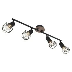 Alternative view of BAUHAUS Globo Xara I Deckenstrahler 40 W, L X B X H: 60 X 10 X 21,5 Cm, Schwarz, E14, 4 Stk.