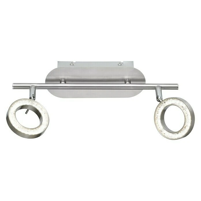 BAUHAUS WOFI LED-Wand- & Deckenleuchte Naomi 10 W, L X B X H: 9 X 34 X 11 Cm, Nickel-matt, Warmweiß, 2 Stk. 4 BAUHAUS WOFI LED-Wand- & Deckenleuchte Naomi 10 W, L X B X H: 9 X 34 X 11 Cm, Nickel-matt, Warmweiß, 2 Stk. – Bild 2