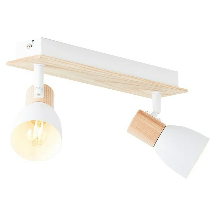 BAUHAUS Brilliant Daintree Wandstrahler 28 W, Weiß/Natur, E14, 2 Stk. 4 BAUHAUS Brilliant Daintree Wandstrahler 28 W, Weiß/Natur, E14, 2 Stk. – Bild 2