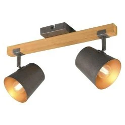 BAUHAUS Trio Leuchten Deckenstrahler 50 W, L X B X H: 14,5 X 42,5 X 23,2 Cm, Nickel-matt, E14, 2 Stk.