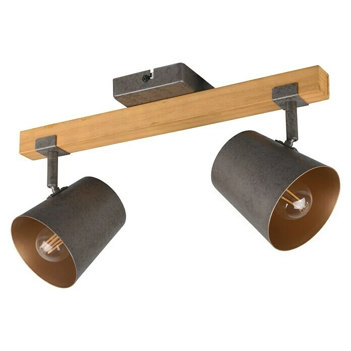 BAUHAUS Trio Leuchten Deckenstrahler 50 W, L X B X H: 14,5 X 42,5 X 23,2 Cm, Nickel-matt, E14, 2 Stk. 4 BAUHAUS Trio Leuchten Deckenstrahler 50 W, L X B X H: 14,5 X 42,5 X 23,2 Cm, Nickel-matt, E14, 2 Stk. – Bild 2