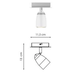 BAUHAUS Home Sweet Home LED-Deckenstrahler Gina 5,8 W, L X B X H: 11,5 X 11,5 X 13 Cm, Sandweiß, Warmweiß 12 BAUHAUS Home Sweet Home LED-Deckenstrahler Gina 5,8 W, L X B X H: 11,5 X 11,5 X 13 Cm, Sandweiß, Warmweiß -Bauhaus Home 12 2629