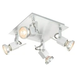 BAUHAUS Home Sweet Home LED-Deckenstrahler Cali 5,8 W, L X B X H: 22 X 22 X 14,5 Cm, Aluminium, Warmweiß