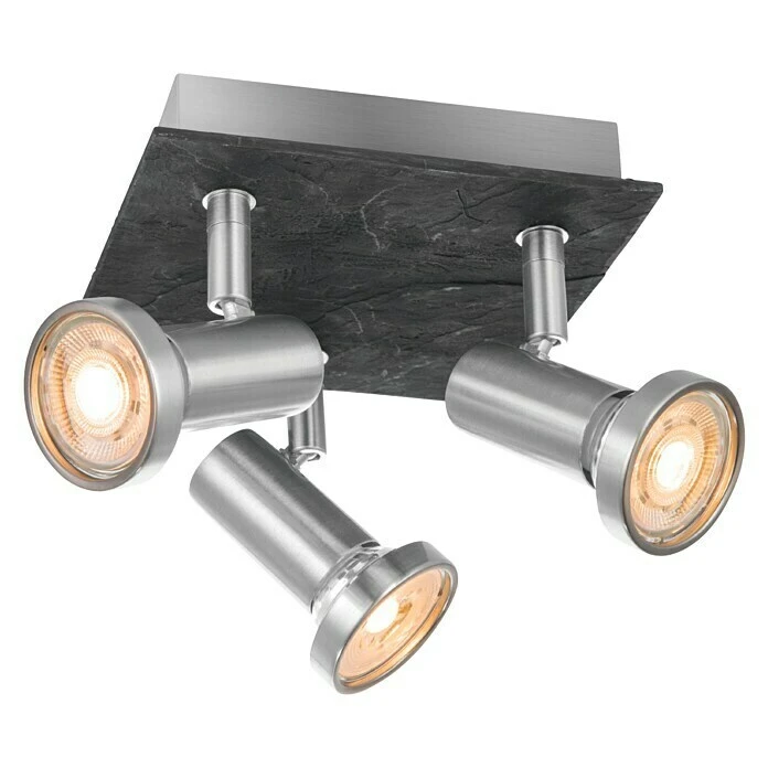 BAUHAUS Home Sweet Home LED-Deckenstrahler Stone 5,8 W, L X B X H: 16,5 X 16,5 X 14,5 Cm, Schwarz, Warmweiß, 3 Stk. 3 BAUHAUS Home Sweet Home LED-Deckenstrahler Stone 5,8 W, L X B X H: 16,5 X 16,5 X 14,5 Cm, Schwarz, Warmweiß, 3 Stk.