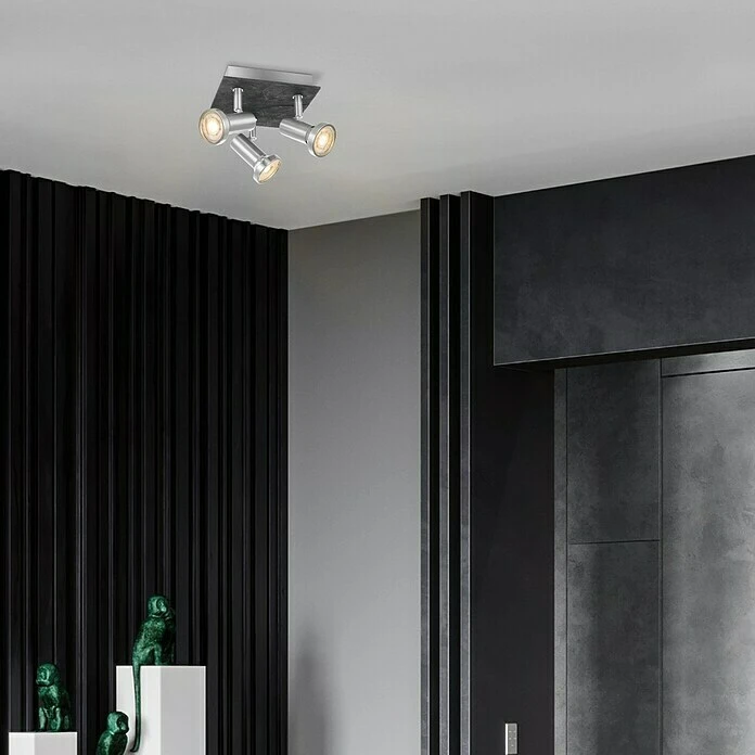 BAUHAUS Home Sweet Home LED-Deckenstrahler Stone 5,8 W, L X B X H: 16,5 X 16,5 X 14,5 Cm, Schwarz, Warmweiß, 3 Stk. 4 BAUHAUS Home Sweet Home LED-Deckenstrahler Stone 5,8 W, L X B X H: 16,5 X 16,5 X 14,5 Cm, Schwarz, Warmweiß, 3 Stk. – Bild 2