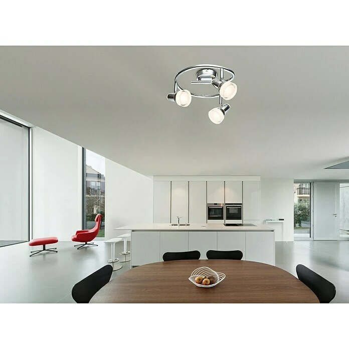 BAUHAUS Globo LED-Deckenstrahler 12 W, Chrom, Warmweiß 4 BAUHAUS Globo LED-Deckenstrahler 12 W, Chrom, Warmweiß – Bild 2