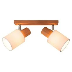 BAUHAUS Spotlight Deckenstrahler Treehouse 25 W, L X B X H: 37 X 5 X 21 Cm, Geölte Eiche, Weiß, E27 -Bauhaus Home 12 2676