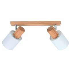 BAUHAUS Spotlight Deckenstrahler Treehouse 25 W, L X B X H: 37 X 5 X 21 Cm, Geölte Eiche, Weiß, E27 -Bauhaus Home 12 2679