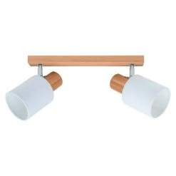 BAUHAUS Spotlight Deckenstrahler Treehouse 25 W, L X B X H: 37 X 5 X 21 Cm, Geölte Eiche, Weiß, E27 -Bauhaus Home 12 2680