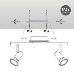 BAUHAUS Home Sweet Home LED-Deckenstrahler Stone 5,8 W, L X B X H: 11,5 X 33,5 X 17 Cm, Schwarz, Warmweiß, 2 Stk. 11 BAUHAUS Home Sweet Home LED-Deckenstrahler Stone 5,8 W, L X B X H: 11,5 X 33,5 X 17 Cm, Schwarz, Warmweiß, 2 Stk. -Bauhaus Home 12 2698