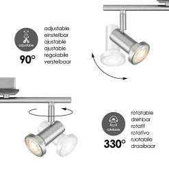 BAUHAUS Home Sweet Home LED-Deckenstrahler Stone 5,8 W, L X B X H: 11,5 X 33,5 X 17 Cm, Schwarz, Warmweiß, 2 Stk. 13 BAUHAUS Home Sweet Home LED-Deckenstrahler Stone 5,8 W, L X B X H: 11,5 X 33,5 X 17 Cm, Schwarz, Warmweiß, 2 Stk. -Bauhaus Home 12 2700