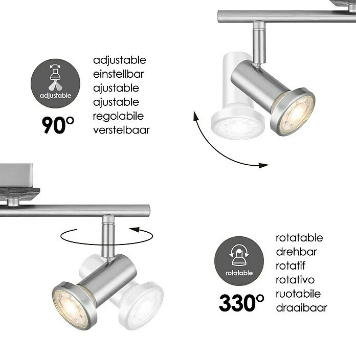 BAUHAUS Home Sweet Home LED-Deckenstrahler Stone 5,8 W, L X B X H: 11,5 X 33,5 X 17 Cm, Schwarz, Warmweiß, 2 Stk. 8 BAUHAUS Home Sweet Home LED-Deckenstrahler Stone 5,8 W, L X B X H: 11,5 X 33,5 X 17 Cm, Schwarz, Warmweiß, 2 Stk. – Bild 6