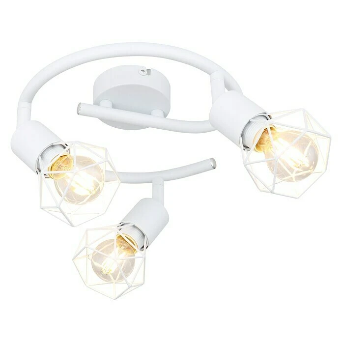 BAUHAUS Globo Xara I Deckenstrahler Rund 40 W, Ø X H: 23 X 18 Cm, E14 3 BAUHAUS Globo Xara I Deckenstrahler Rund 40 W, Ø X H: 23 X 18 Cm, E14