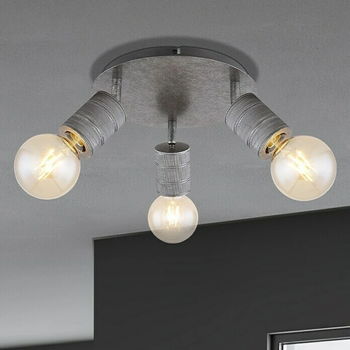 BAUHAUS Globo Freddy Deckenstrahler 60 W, E27, 3 Stk. 3 BAUHAUS Globo Freddy Deckenstrahler 60 W, E27, 3 Stk.