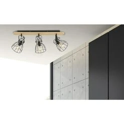 BAUHAUS Honsel Leuchten Deckenleuchte Die 40 W, L X B X H: 140 X 14 X 35 Cm, Schwarz/Braun, E27 -Bauhaus Home 12 2730