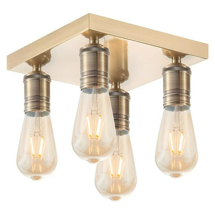 BAUHAUS Home Sweet Home LED-Deckenleuchte Nitro 4 W, L X B X H: 23 X 23 X 10,5 Cm, Bronze, Warmweiß 3 BAUHAUS Home Sweet Home LED-Deckenleuchte Nitro 4 W, L X B X H: 23 X 23 X 10,5 Cm, Bronze, Warmweiß