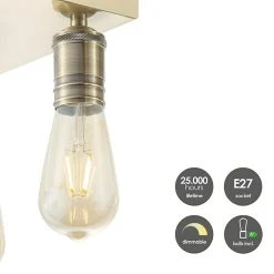 BAUHAUS Home Sweet Home LED-Deckenleuchte Nitro 4 W, L X B X H: 23 X 23 X 10,5 Cm, Bronze, Warmweiß 9 BAUHAUS Home Sweet Home LED-Deckenleuchte Nitro 4 W, L X B X H: 23 X 23 X 10,5 Cm, Bronze, Warmweiß -Bauhaus Home 12 2751