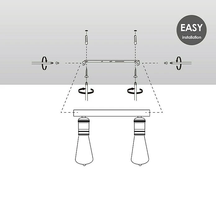 BAUHAUS Home Sweet Home LED-Deckenleuchte Nitro 4 W, L X B X H: 23 X 23 X 10,5 Cm, Bronze, Warmweiß 7 BAUHAUS Home Sweet Home LED-Deckenleuchte Nitro 4 W, L X B X H: 23 X 23 X 10,5 Cm, Bronze, Warmweiß – Bild 5