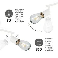 BAUHAUS Home Sweet Home LED-Deckenleuchte Mello 4 W, L X B X H: 11,3 X 33,5 X 16 Cm, Weiß, Warmweiß -Bauhaus Home 12 2758