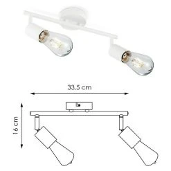 BAUHAUS Home Sweet Home LED-Deckenleuchte Mello 4 W, L X B X H: 11,3 X 33,5 X 16 Cm, Weiß, Warmweiß -Bauhaus Home 12 2759