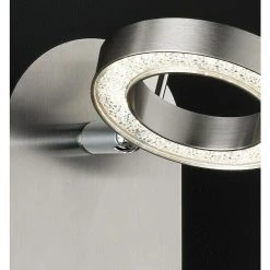 BAUHAUS WOFI LED-Wand- & Deckenleuchte Naomi 5 W, L X B X H: 9 X 15 X 16 Cm, Nickel-matt, Warmweiß, 1 Stk. -Bauhaus Home 12 2776