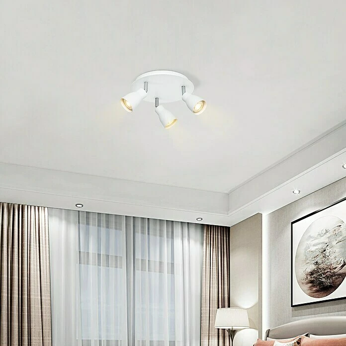 BAUHAUS Home Sweet Home LED-Deckenstrahler Rund Alba 5,8 W, Ø X H: 20 X 13,5 Cm, Weiß, Warmweiß 4 BAUHAUS Home Sweet Home LED-Deckenstrahler Rund Alba 5,8 W, Ø X H: 20 X 13,5 Cm, Weiß, Warmweiß – Bild 2