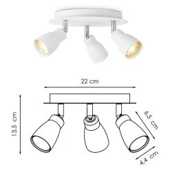 BAUHAUS Home Sweet Home LED-Deckenstrahler Rund Alba 5,8 W, Ø X H: 20 X 13,5 Cm, Weiß, Warmweiß 12 BAUHAUS Home Sweet Home LED-Deckenstrahler Rund Alba 5,8 W, Ø X H: 20 X 13,5 Cm, Weiß, Warmweiß -Bauhaus Home 12 2790