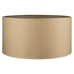 BAUHAUS Home Sweet Home Lampenschirm Canvas 50 Cm, Haselnussbraun, Baumwolle, Rund