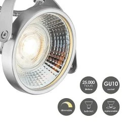 BAUHAUS Home Sweet Home LED-Deckenstrahler Yaya 5,8 W, L X B X H: 23 X 23 X 15,5 Cm, Silber, Warmweiß 10 BAUHAUS Home Sweet Home LED-Deckenstrahler Yaya 5,8 W, L X B X H: 23 X 23 X 15,5 Cm, Silber, Warmweiß -Bauhaus Home 12 2800