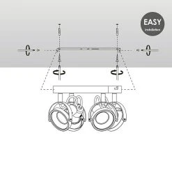 BAUHAUS Home Sweet Home LED-Deckenstrahler Yaya 5,8 W, L X B X H: 23 X 23 X 15,5 Cm, Silber, Warmweiß 11 BAUHAUS Home Sweet Home LED-Deckenstrahler Yaya 5,8 W, L X B X H: 23 X 23 X 15,5 Cm, Silber, Warmweiß -Bauhaus Home 12 2801