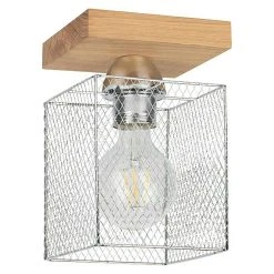 BAUHAUS Spotlight Deckenleuchte Norman Wood 25 W, L X B X H: 13,5 X 13,5 X 21 Cm, Geölt Eiche, Chrom, E27, 1 Stk. 9 BAUHAUS Spotlight Deckenleuchte Norman Wood 25 W, L X B X H: 13,5 X 13,5 X 21 Cm, Geölt Eiche, Chrom, E27, 1 Stk. -Bauhaus Home 12 2818