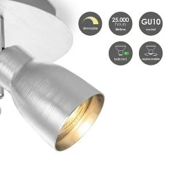 BAUHAUS Home Sweet Home LED-Deckenstrahler Rund Alba 5,8 W, Ø X H: 20 X 13,5 Cm, Aluminium, Warmweiß -Bauhaus Home 12 2821