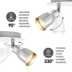 BAUHAUS Home Sweet Home LED-Deckenstrahler Rund Alba 5,8 W, Ø X H: 20 X 13,5 Cm, Aluminium, Warmweiß -Bauhaus Home 12 2822