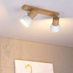 BAUHAUS Spotlight Deckenleuchte 120 W, L X B X H: 37 X 9 X 18 Cm, Eiche, E27