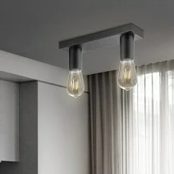 BAUHAUS Home Sweet Home LED-Deckenleuchte Nitro 4 W, L X B X H: 30 X 9,5 X 10,5 Cm, Schwarz, Warmweiß