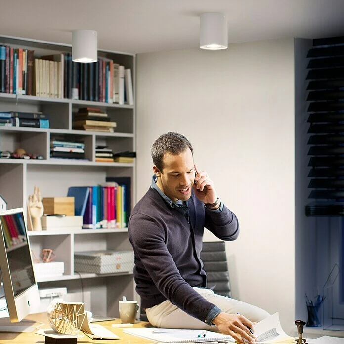 BAUHAUS Philips Hue LED-Deckenstrahler Pillar 5 W, L X B X H: 17,8 X 13,4 X 14,3 Cm, Weiß, Neutralweiß 3 BAUHAUS Philips Hue LED-Deckenstrahler Pillar 5 W, L X B X H: 17,8 X 13,4 X 14,3 Cm, Weiß, Neutralweiß