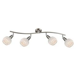 BAUHAUS Globo Elliott Deckenstrahler 16 W, Weiß/Klar, E14, 4 Stk.