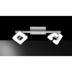 BAUHAUS WOFI Deckenstrahler Zara 10,4 W, L X B X H: 34 X 8 X 11 Cm, Nickel-matt, Sonstige, 2 Stk.