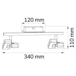 BAUHAUS WOFI Deckenstrahler Zara 10,4 W, L X B X H: 34 X 8 X 11 Cm, Nickel-matt, Sonstige, 2 Stk. 9 BAUHAUS WOFI Deckenstrahler Zara 10,4 W, L X B X H: 34 X 8 X 11 Cm, Nickel-matt, Sonstige, 2 Stk. -Bauhaus Home 12 2863