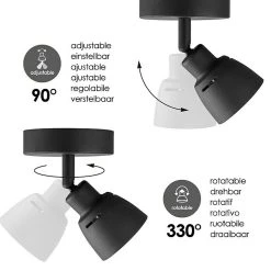 BAUHAUS Home Sweet Home LED-Deckenstrahler Aka 5,8 W, L X B X H: 9,5 X 9,5 X 13,5 Cm, Schwarz, Warmweiß 11 BAUHAUS Home Sweet Home LED-Deckenstrahler Aka 5,8 W, L X B X H: 9,5 X 9,5 X 13,5 Cm, Schwarz, Warmweiß -Bauhaus Home 12 2911