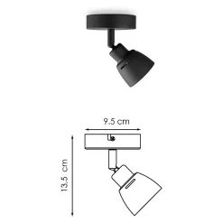 BAUHAUS Home Sweet Home LED-Deckenstrahler Aka 5,8 W, L X B X H: 9,5 X 9,5 X 13,5 Cm, Schwarz, Warmweiß 12 BAUHAUS Home Sweet Home LED-Deckenstrahler Aka 5,8 W, L X B X H: 9,5 X 9,5 X 13,5 Cm, Schwarz, Warmweiß -Bauhaus Home 12 2912