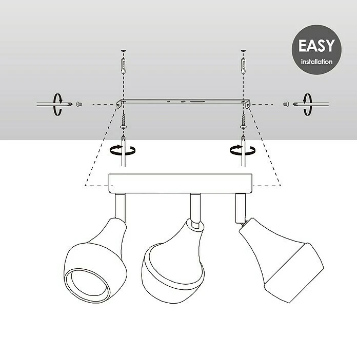 BAUHAUS Home Sweet Home LED-Deckenstrahler Rund Vaya 5,8 W, Ø X H: 20 X 19 Cm, Silber, Warmweiß 8 BAUHAUS Home Sweet Home LED-Deckenstrahler Rund Vaya 5,8 W, Ø X H: 20 X 19 Cm, Silber, Warmweiß – Bild 6