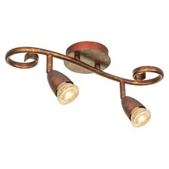 BAUHAUS Home Sweet Home LED-Deckenstrahler Curl 5,8 W, L X B X H: 11,5 X 35,5 X 14,5 Cm, Bronze, Warmweiß