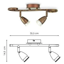 BAUHAUS Home Sweet Home LED-Deckenstrahler Curl 5,8 W, L X B X H: 11,5 X 35,5 X 14,5 Cm, Bronze, Warmweiß 13 BAUHAUS Home Sweet Home LED-Deckenstrahler Curl 5,8 W, L X B X H: 11,5 X 35,5 X 14,5 Cm, Bronze, Warmweiß -Bauhaus Home 12 2930