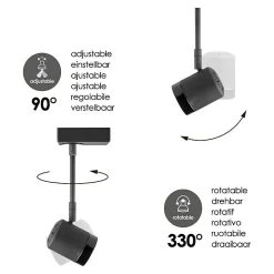 BAUHAUS Home Sweet Home LED-Wandstrahler Manu 5,8 W, L X B X H: 9,5 X 9,5 X 25 Cm, Sandschwarz, Warmweiß 11 BAUHAUS Home Sweet Home LED-Wandstrahler Manu 5,8 W, L X B X H: 9,5 X 9,5 X 25 Cm, Sandschwarz, Warmweiß -Bauhaus Home 12 2940